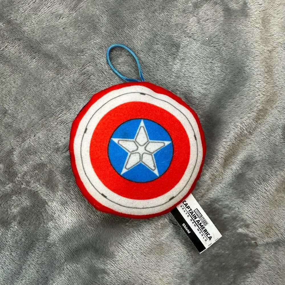 Captain America Marvel Studios Brave New World Shield Keychain Plush Toy
